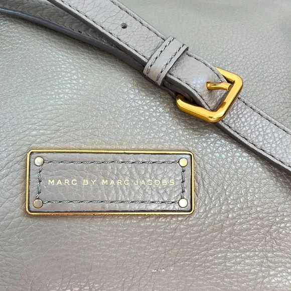 Marc by Marc Jacobs Too Hot To Handle Pebble Leather Bag Grey/ Taupe - Picture 3 of 8